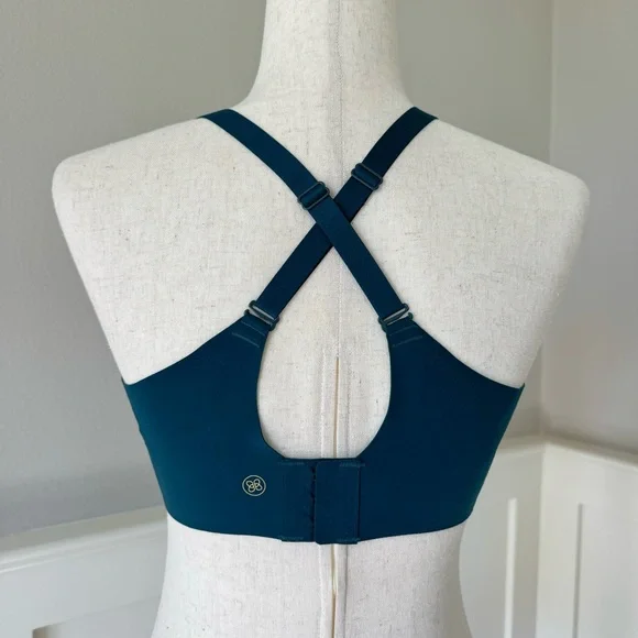 Honeylove Crossover Wire Free Seamless Convertible Comfort Bra Teal Sz M 36B/C - Picture 3 of 7